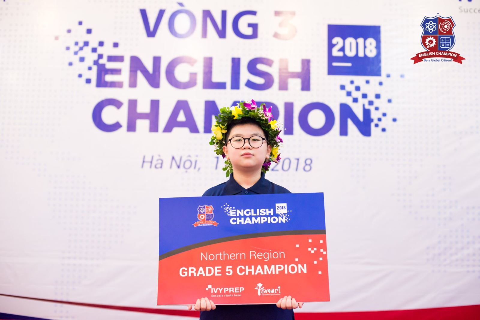 Anh Minh trên đường tới ngôi vô địch English Champion 2018