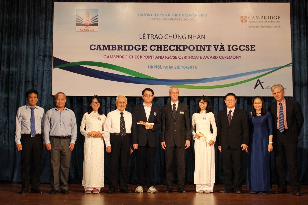 Lễ trao Chứng nhận Checkpoint và IGCSE năm 2016