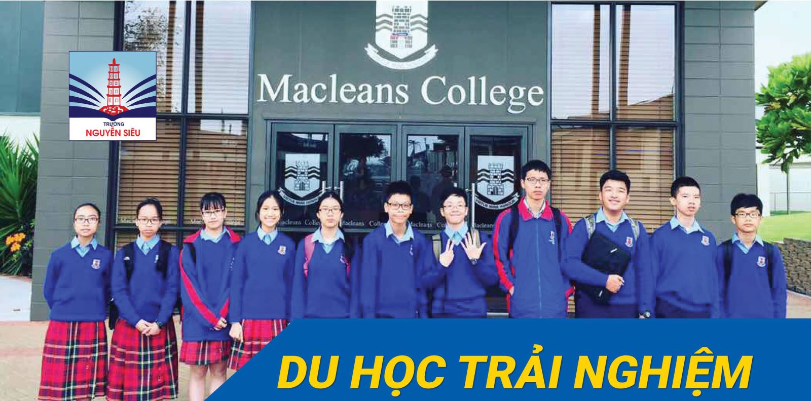 Mở link đăng kí online du học hè 2019 tại Macleans (New Zealand)