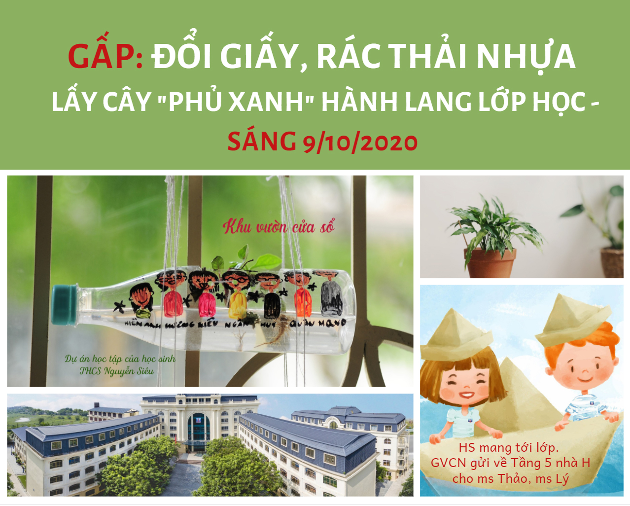 Nguyễn Siêu School (Hanoi, Vietnam) - Đổi giấy vụn, rác nhựa lấy ...