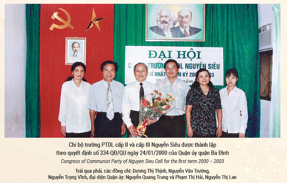 Đảng bộ Trường Nguyễn Siêu và 30 năm lịch sử