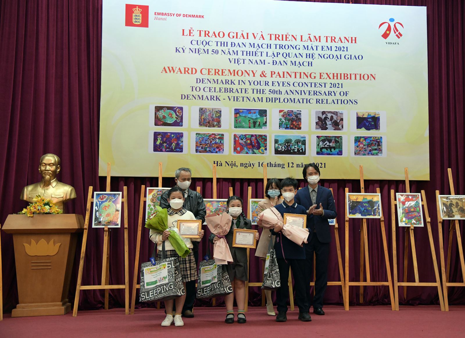 Trường Nguyễn Siêu đạt nhiều giải thưởng cuộc thi vẽ "Đan Mạch trong mắt em"
