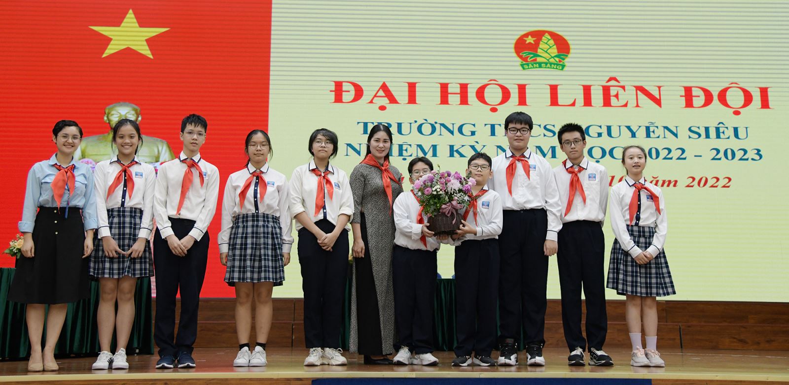 Trường THCS Nguyễn Siêu tổ chức thành công Đại hội Liên đội năm học 2022-2023