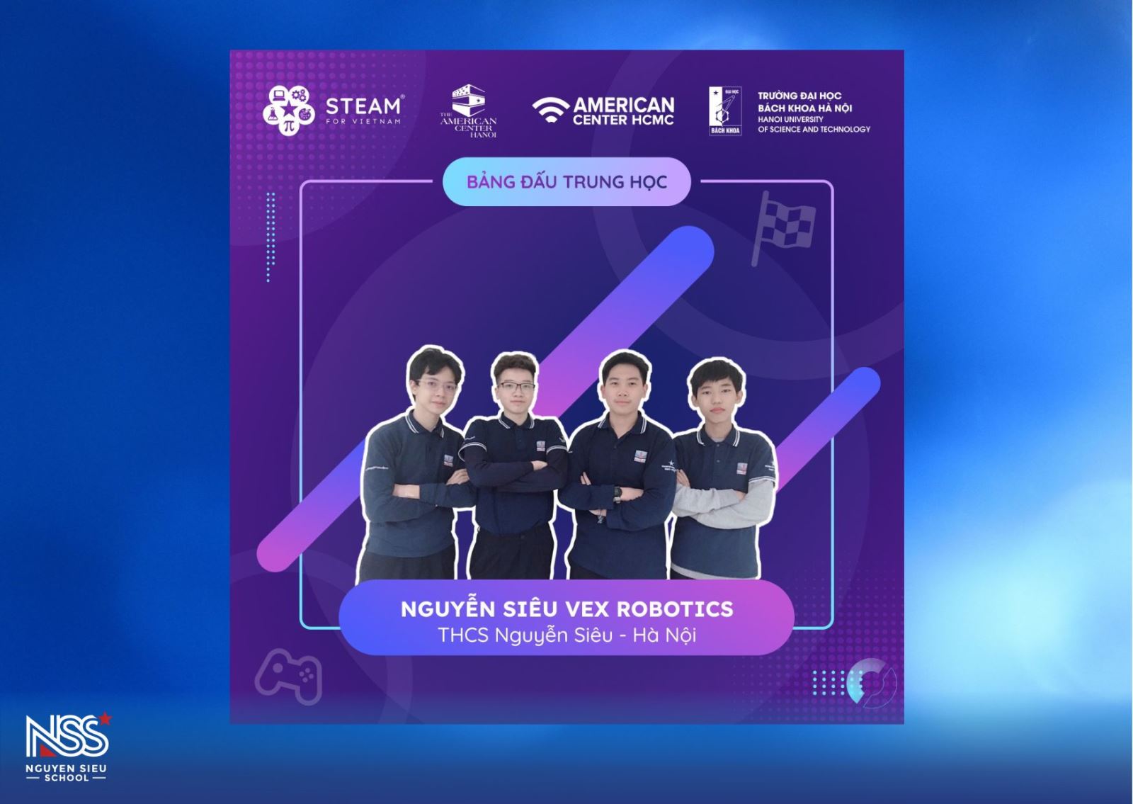 Nguyễn Siêu VEX Robotics đại diện Việt Nam sang Mỹ thi đấu