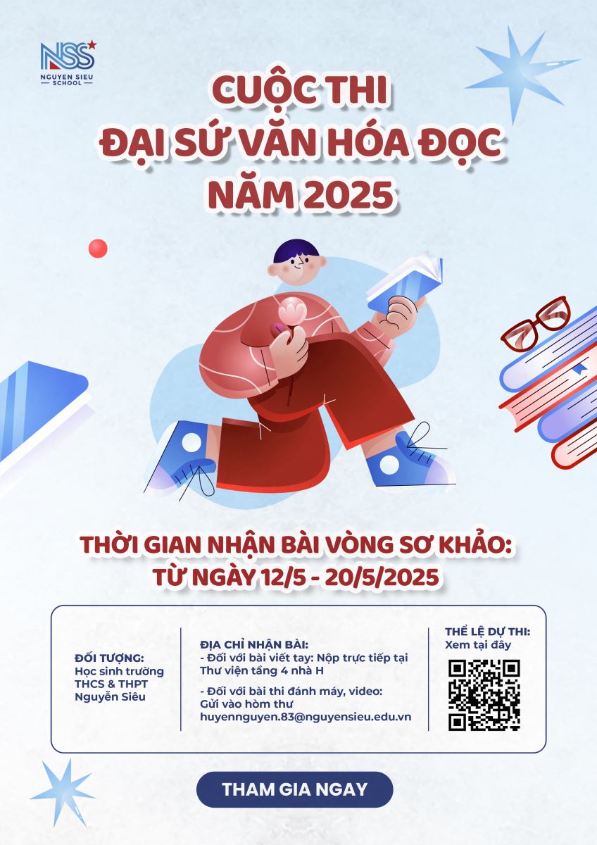 PHÁT ĐỘNG VÒNG SƠ KHẢO CUỘC THI ĐẠI SỨ VĂN HÓA ĐỌC 2025