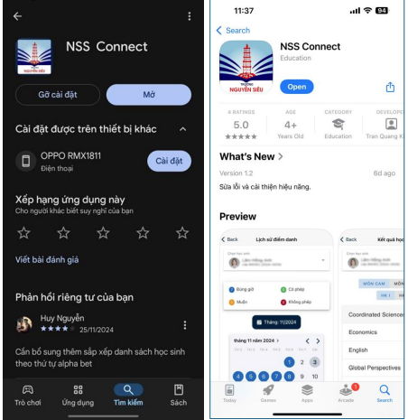 APP NSS CONNECT – BẠN ĐỒNG HÀNH CỦA CHA MẸ HỌC SINH