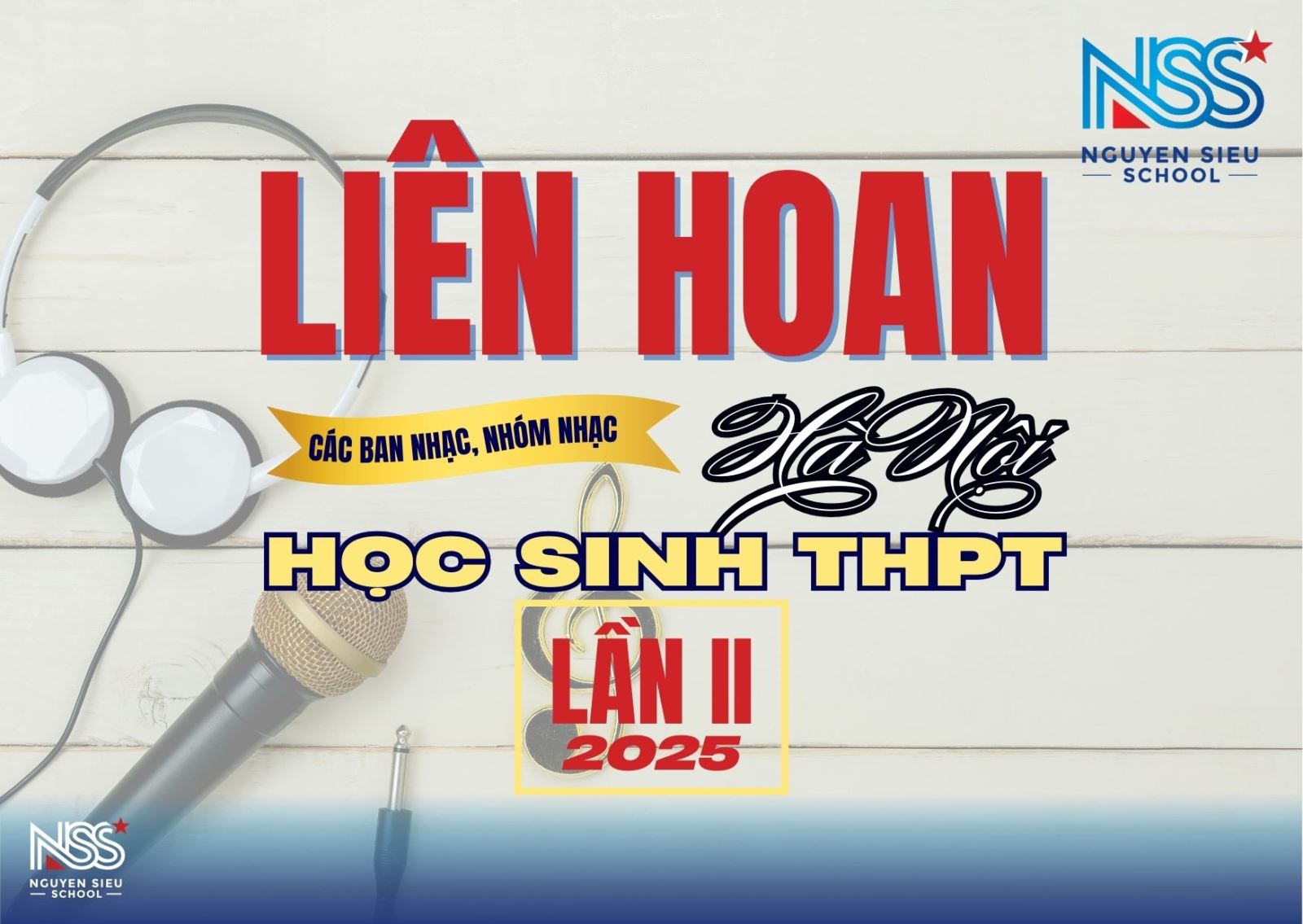 ĐĂNG KÝ CASTING LIÊN HOAN CÁC BAN NHẠC, NHÓM NHẠC HỌC SINH THPT HÀ NỘI