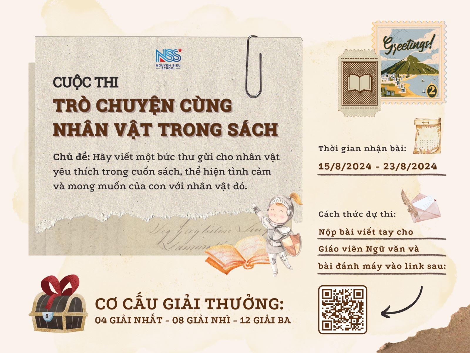 CUỘC THI: TRÒ CHUYỆN CÙNG NHÂN VẬT TRONG SÁCH