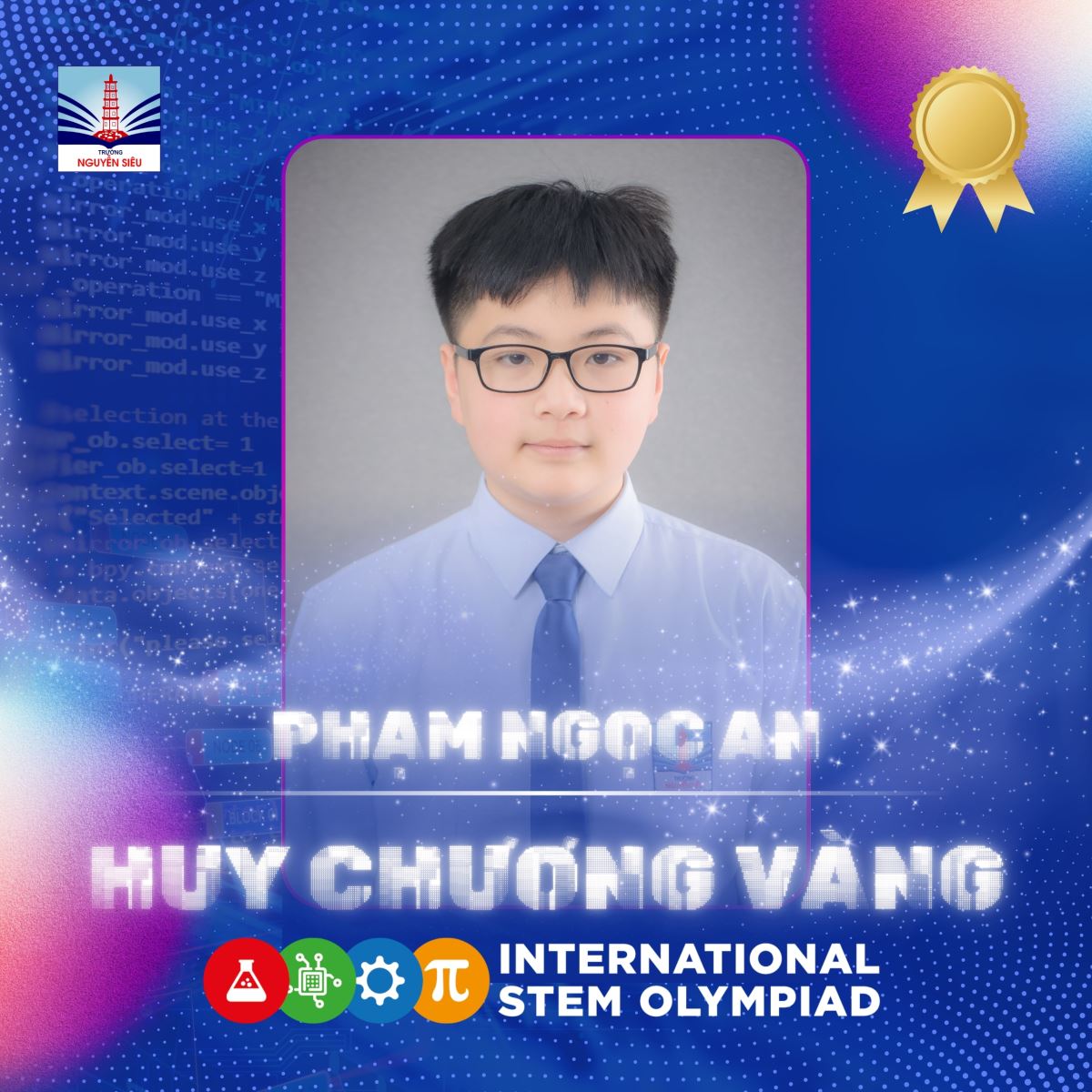 NS-ER GIÀNH HUY CHƯƠNG VÀNG STEM OLYMPIAD QUỐC TẾ 2025 VỚI SỐ ĐIỂM TUYỆT ĐỐI