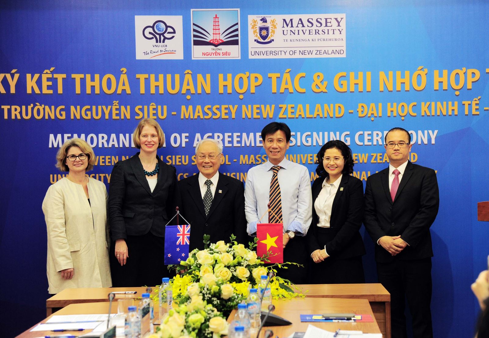 Trường Nguyễn Siêu và Massey ký kết thoả thuận hợp tác Dự bị đại học Quốc tế