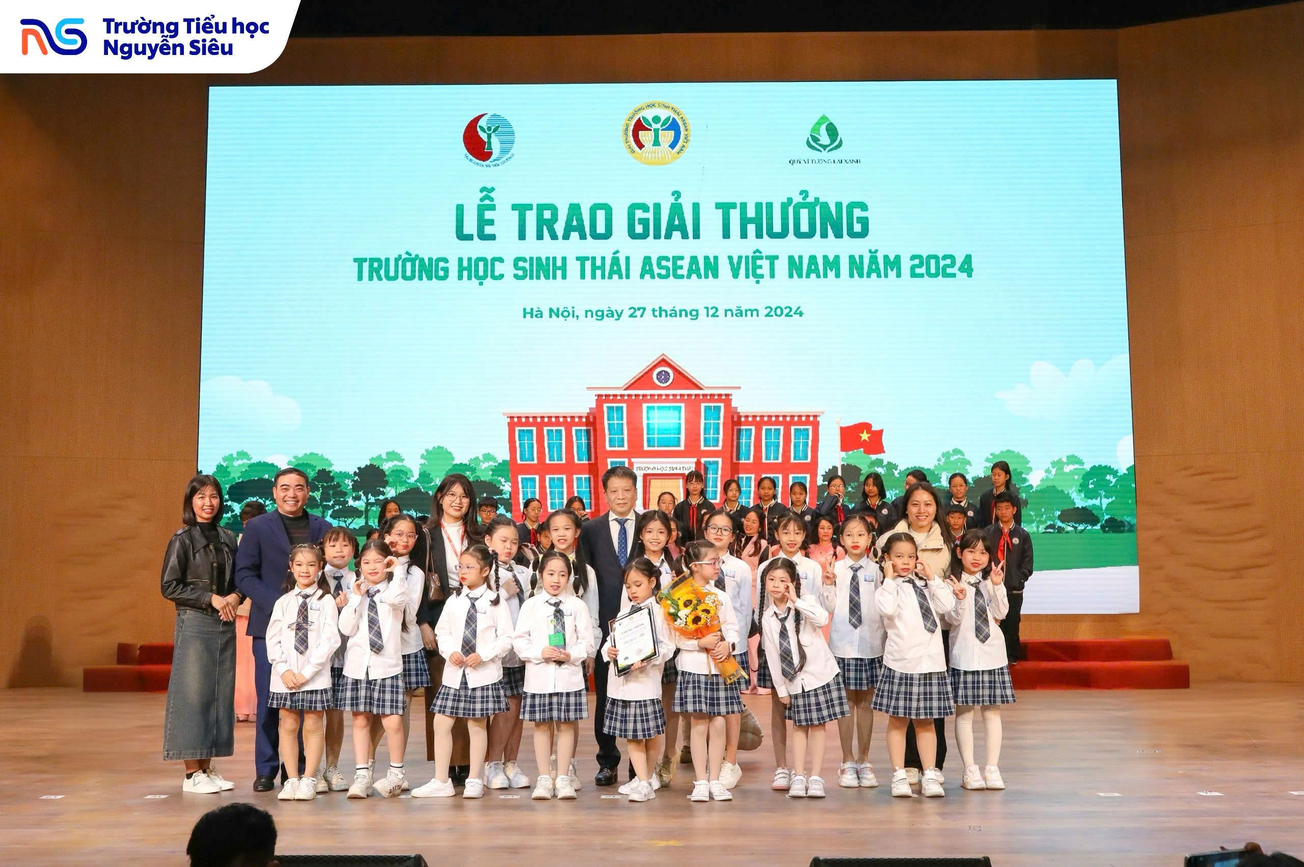 Trường Tiểu học Nguyễn Siêu tại Lễ Trao giải