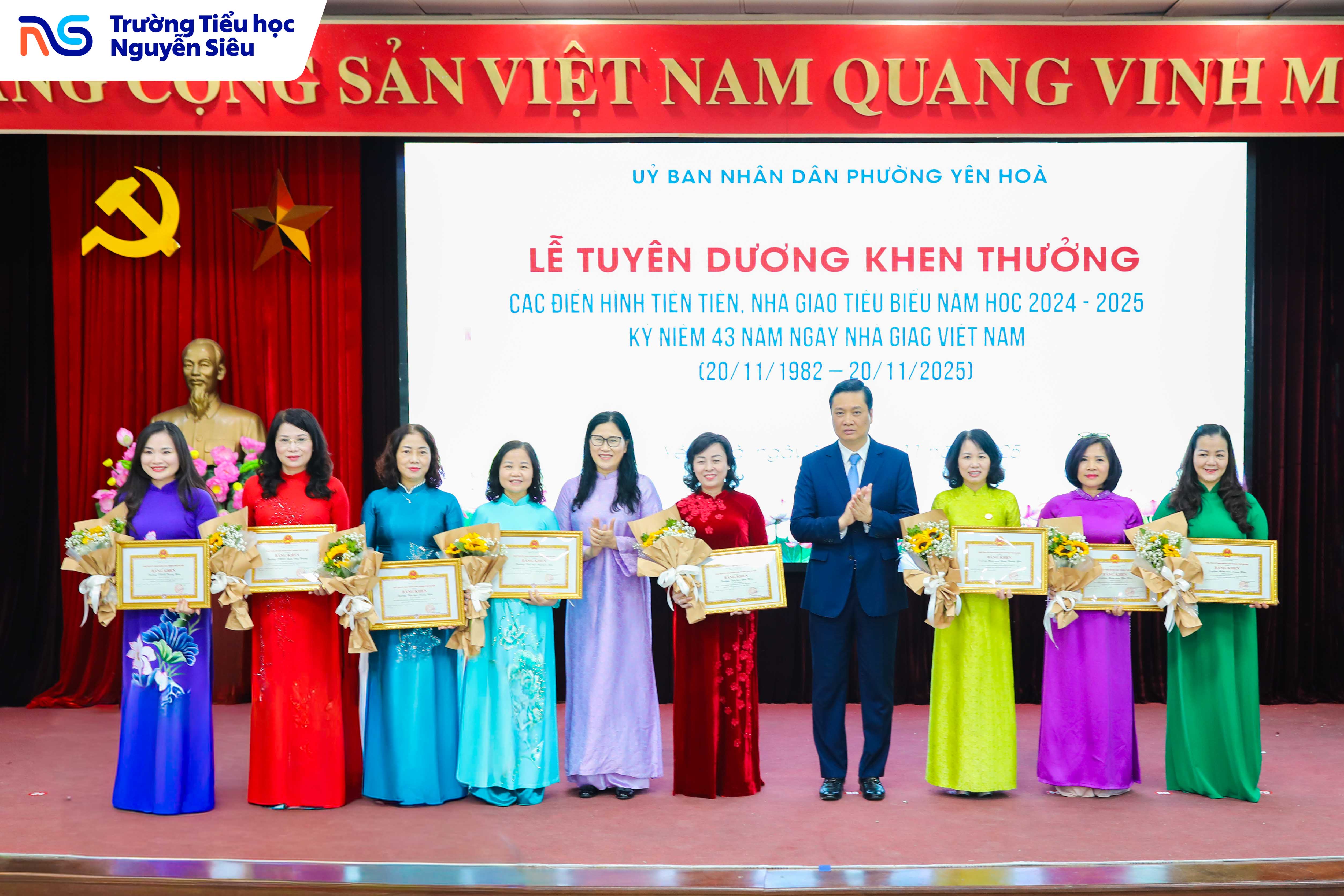NSPS NHẬN BẰNG KHEN TẠI PHƯỜNG YÊN HOÀ